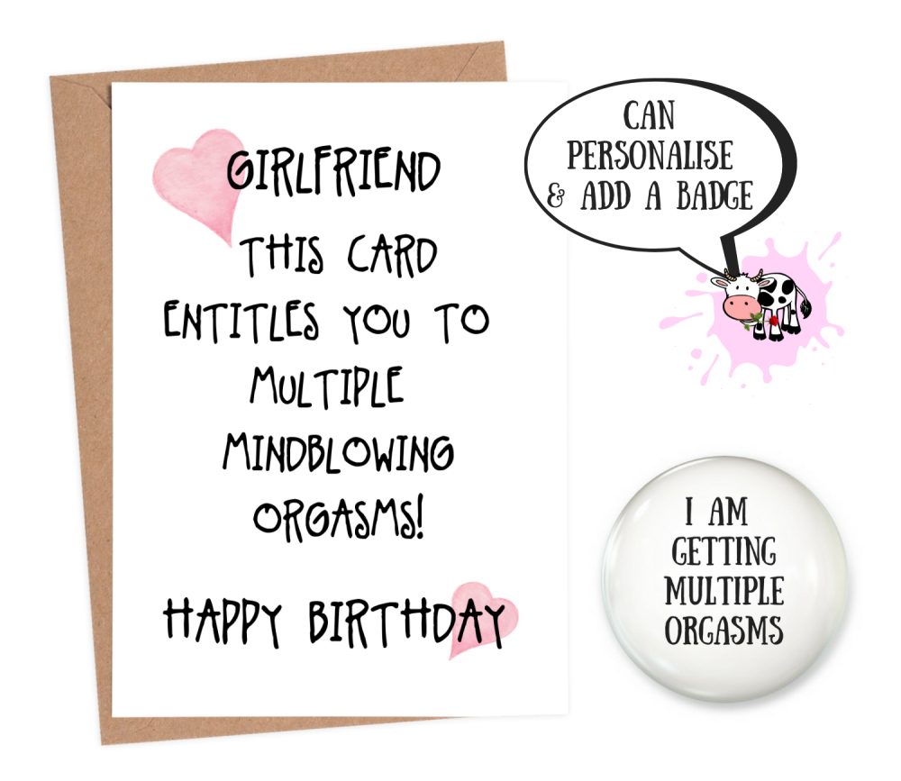 rude girlfriend birthday cards
