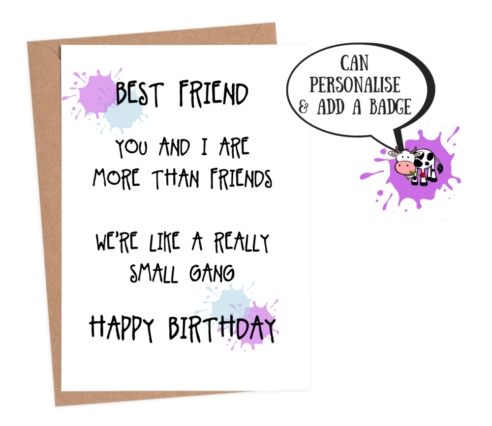 best friend card funny