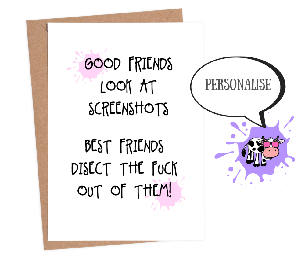 friendship card funny