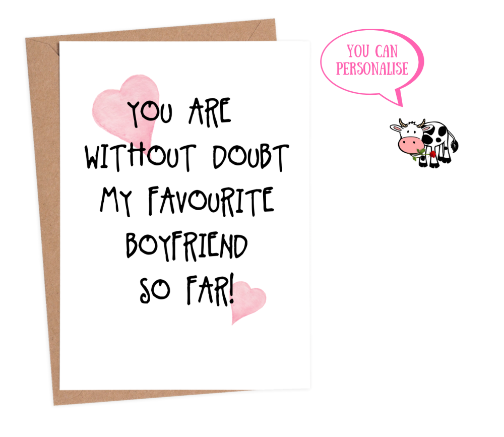 funny valentines cards boyfriend