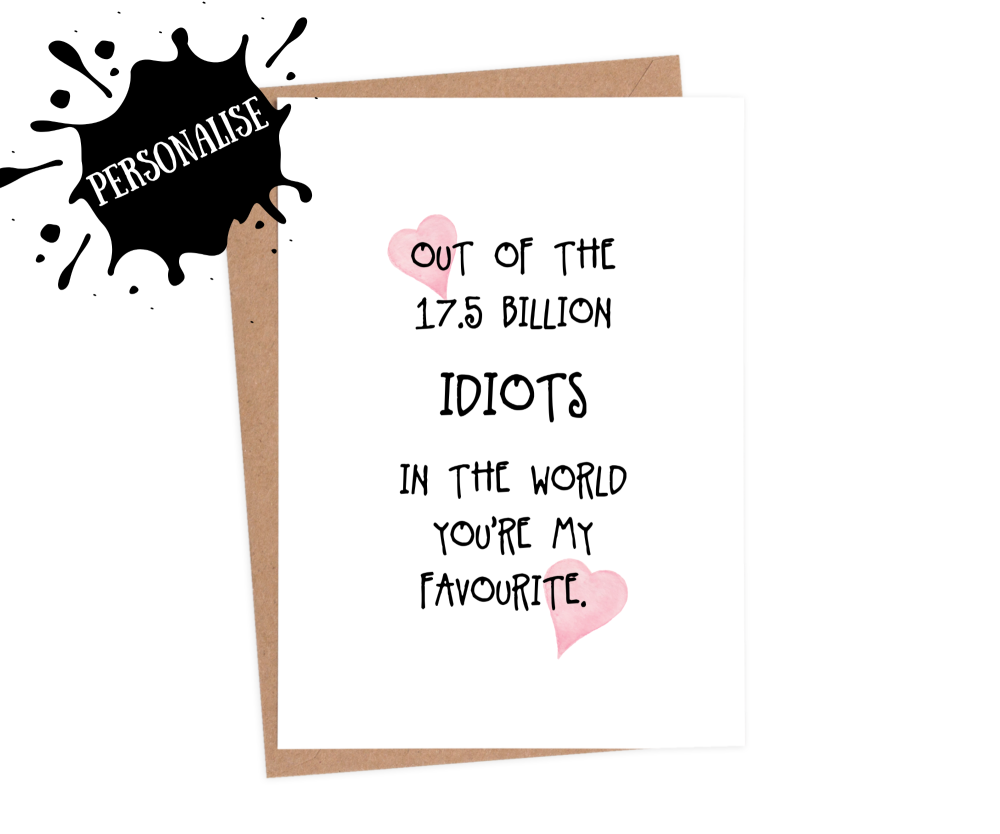 Out of 7.5 Billion Idiots HVD