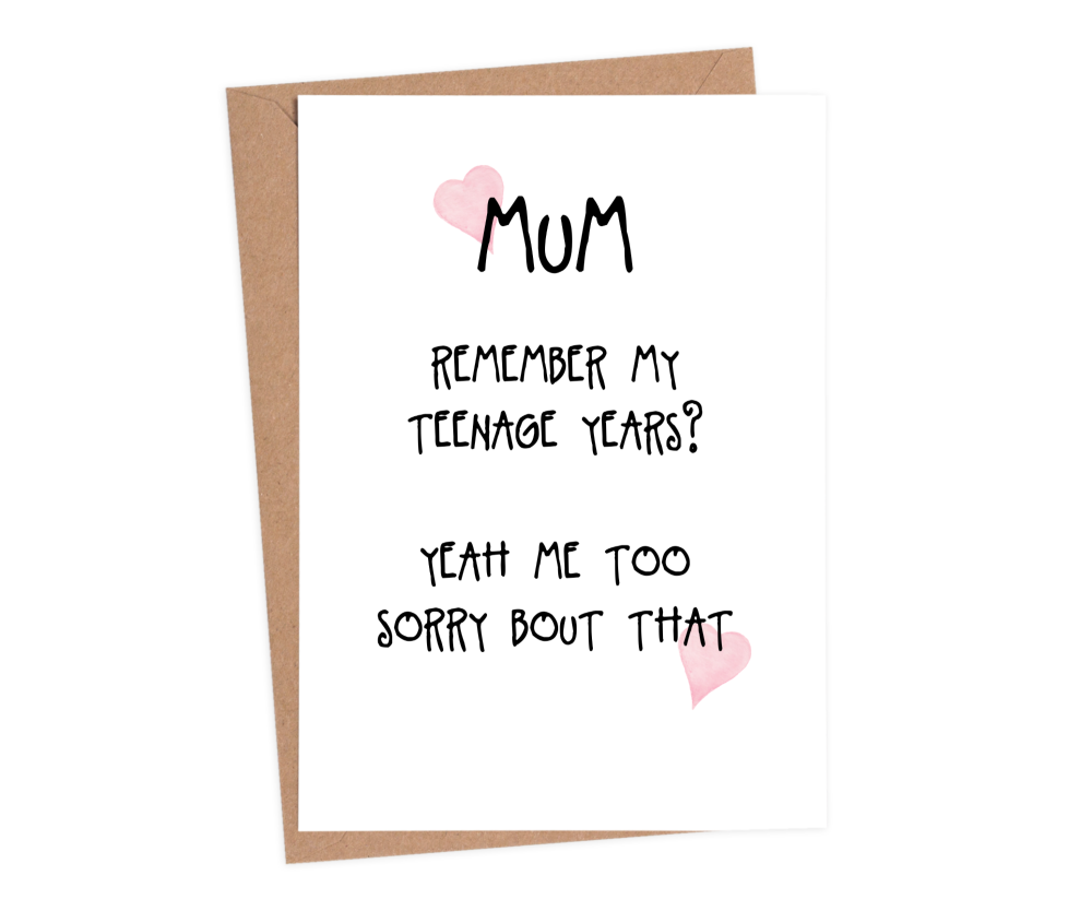 sarcastic mothers day cards