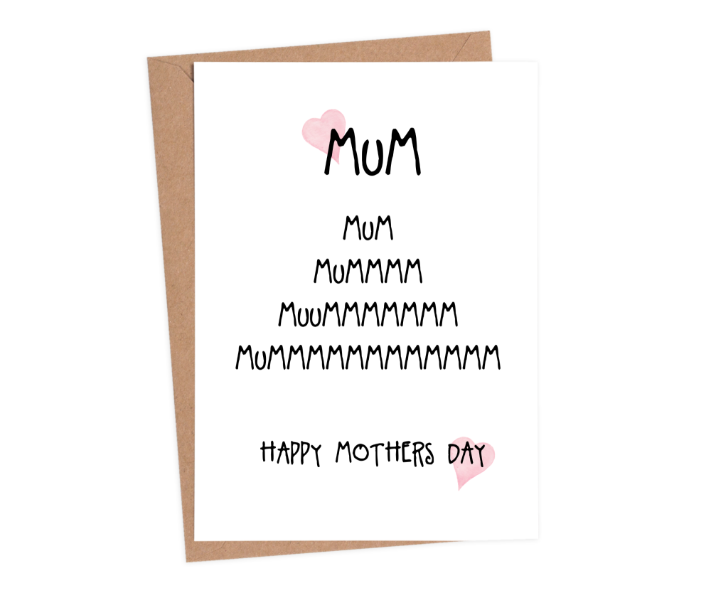 humourous mothers day card