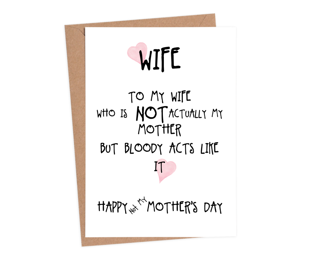 mothers day card wife