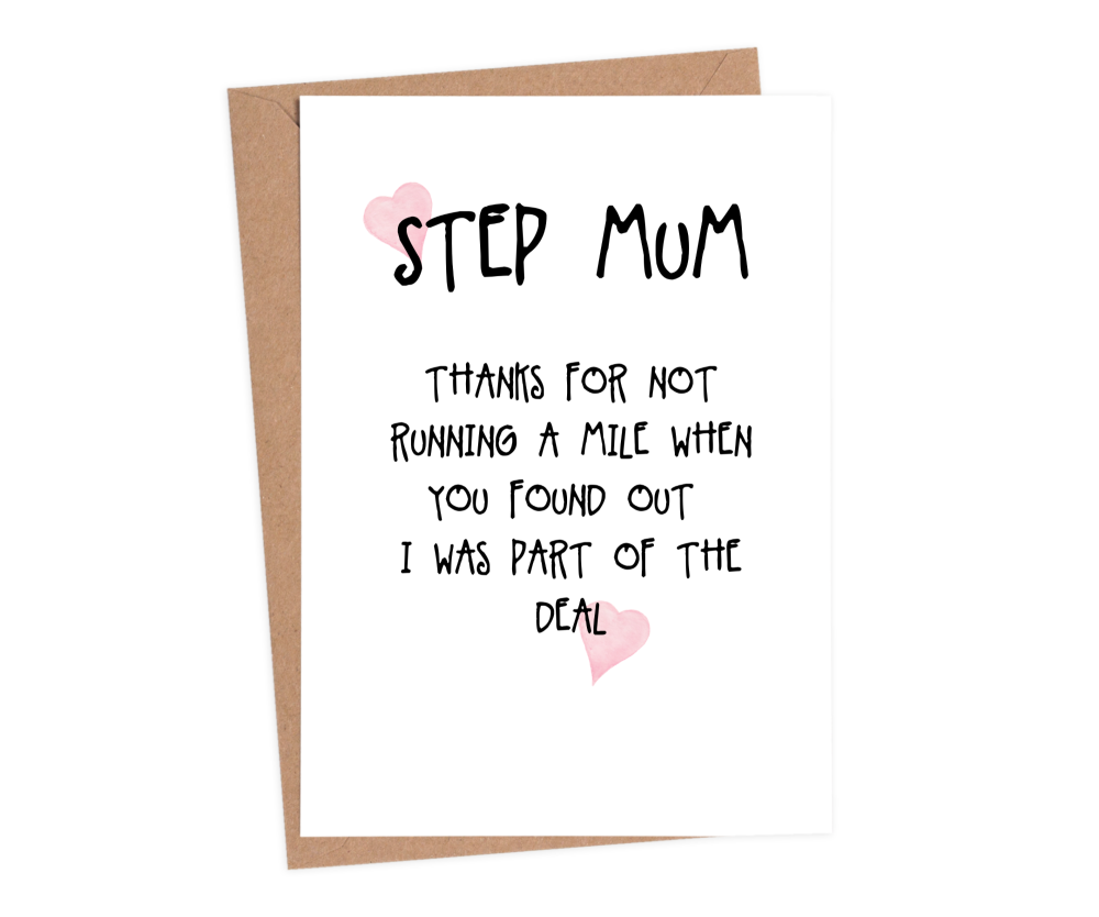 step mum mothers day cards