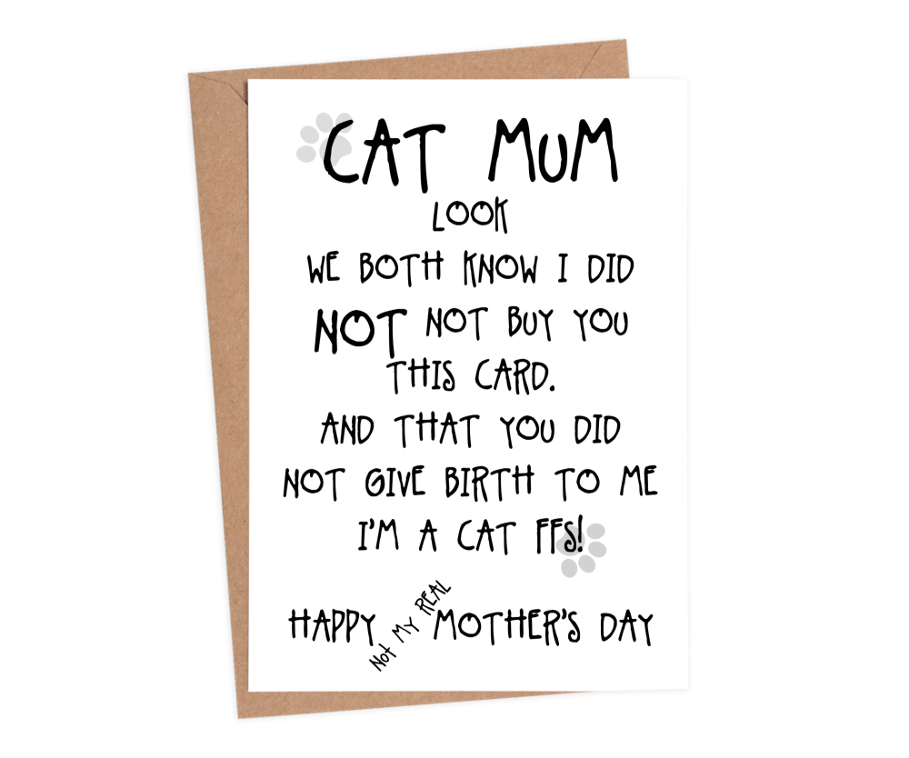 mothers day cat card