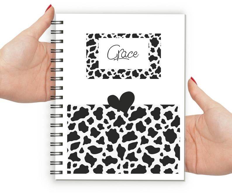 Cow Print Notebook: Stylish and Trendy Notebook with a Cow Pattern