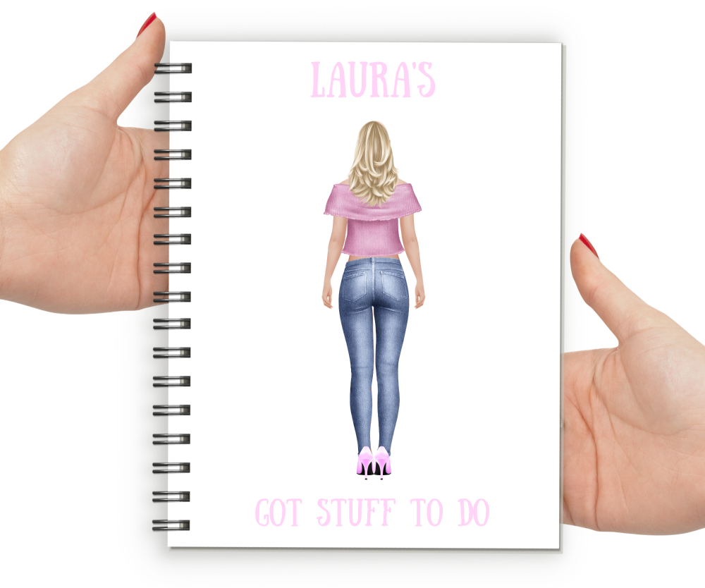 personalised notebook for women