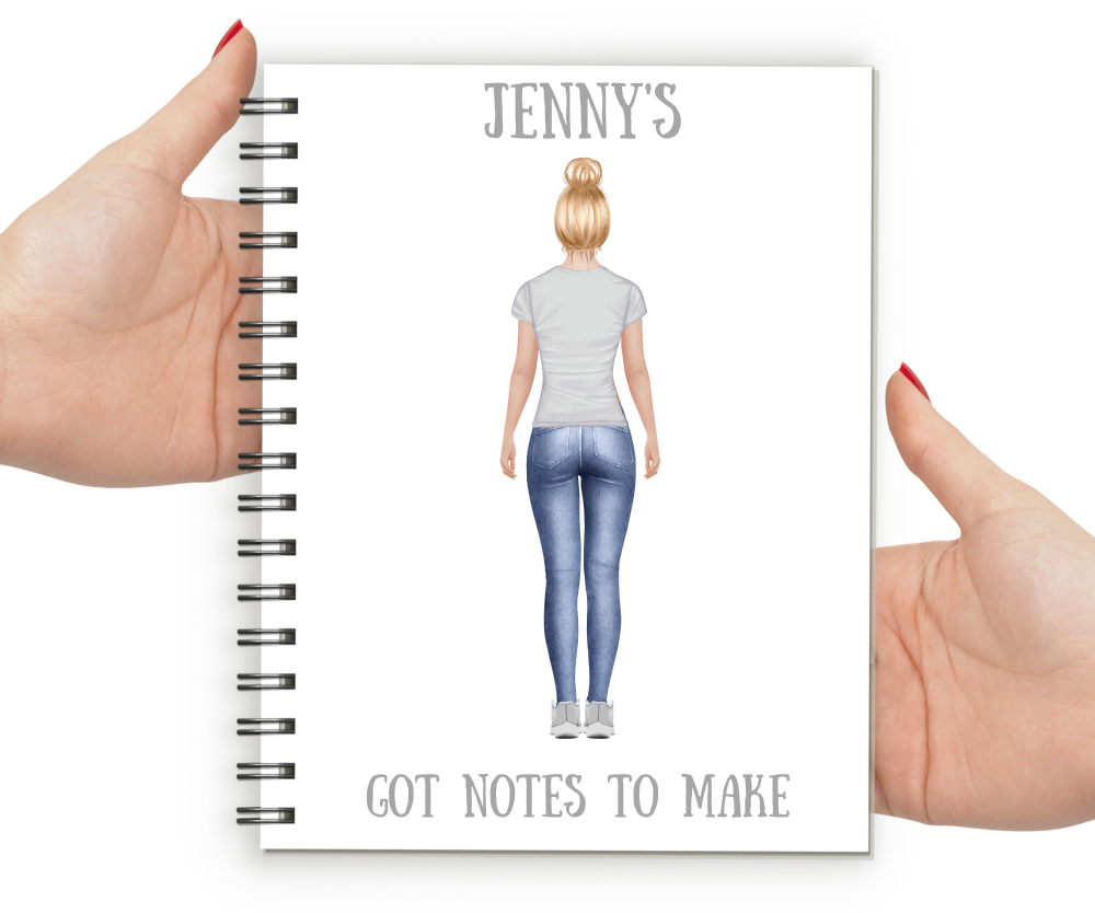 personalised notebook for women