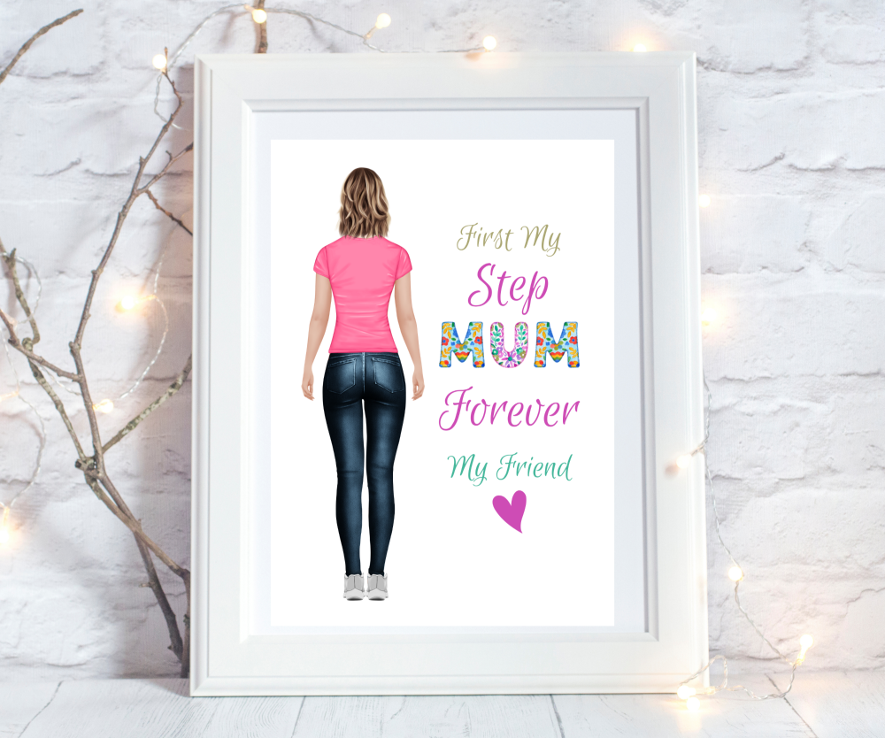 Print Step Mum Figure Boho
