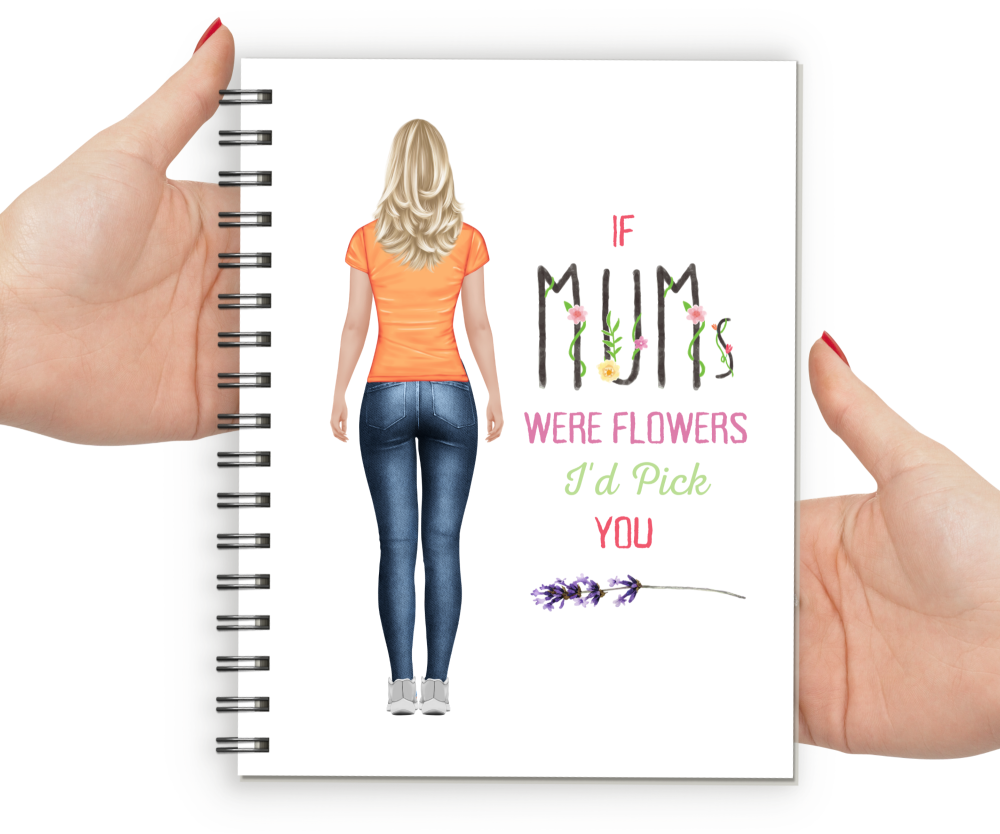 Notebook Mum Fig THIN FLORAL