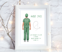 Print Nurse Male Cute Enough