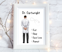 Print Doctor Male 'Eat Sleep'