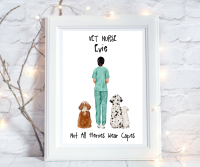 Print Vet Nurse Not All Heroes Wear Capes