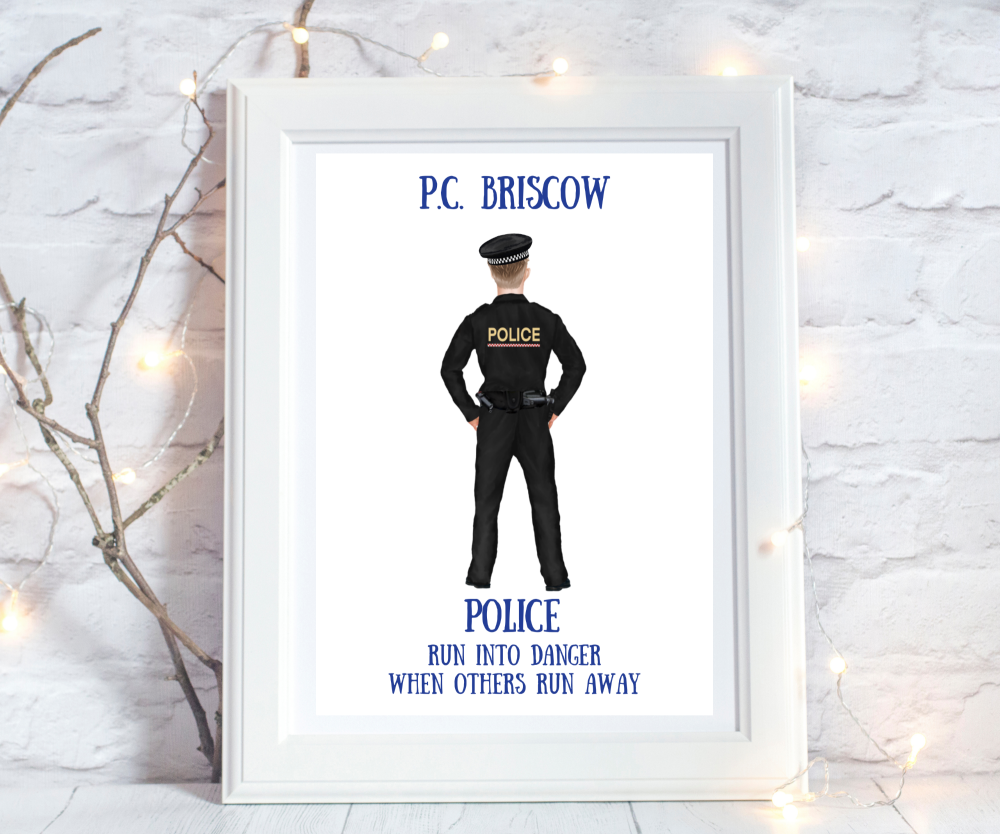 personalised police gifts graduation retirement