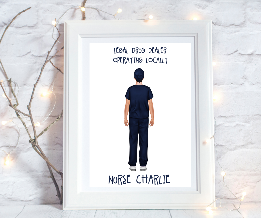 male nurse gift funny personalised