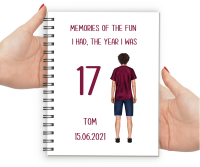 17th Birthday Boy Notebook