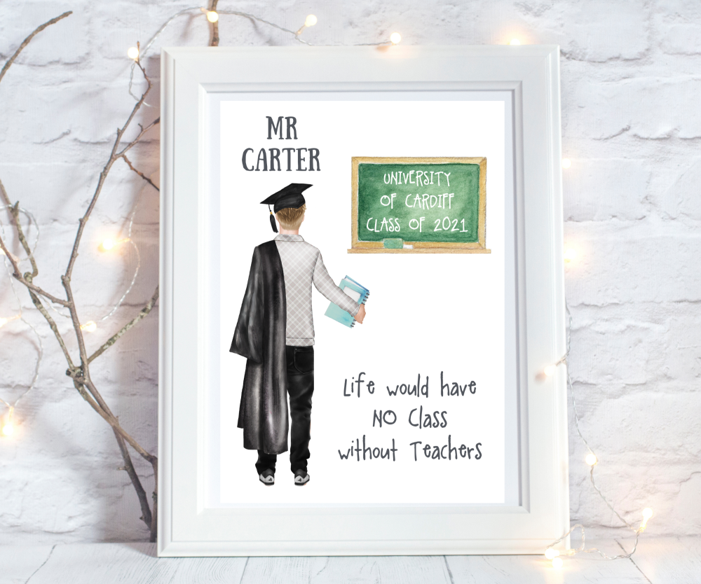 Print Graduation Teacher Male