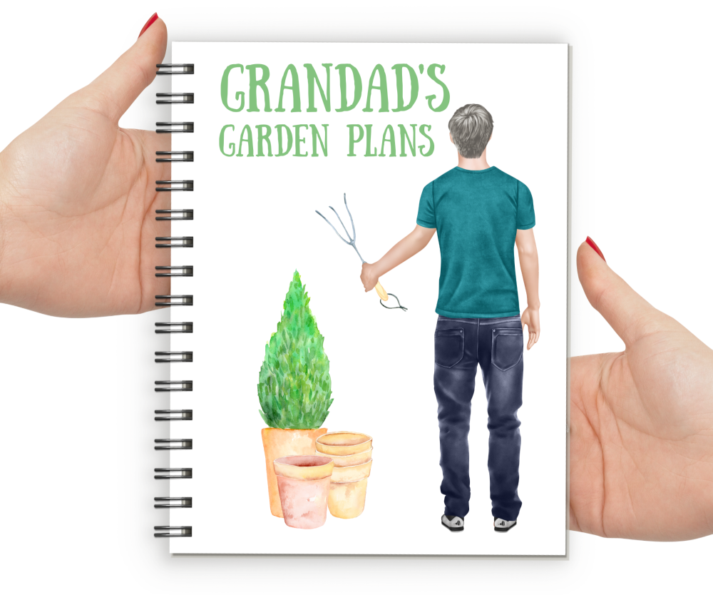 Notebook Grandad Gardening