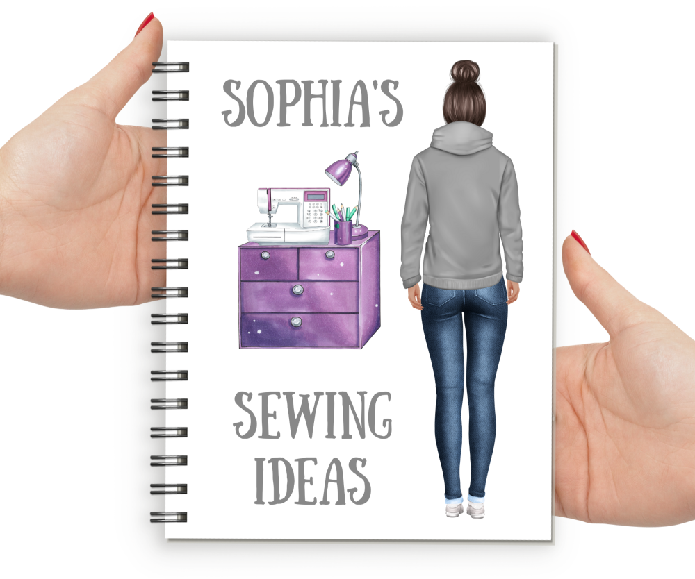 Notebook Sewing Woman