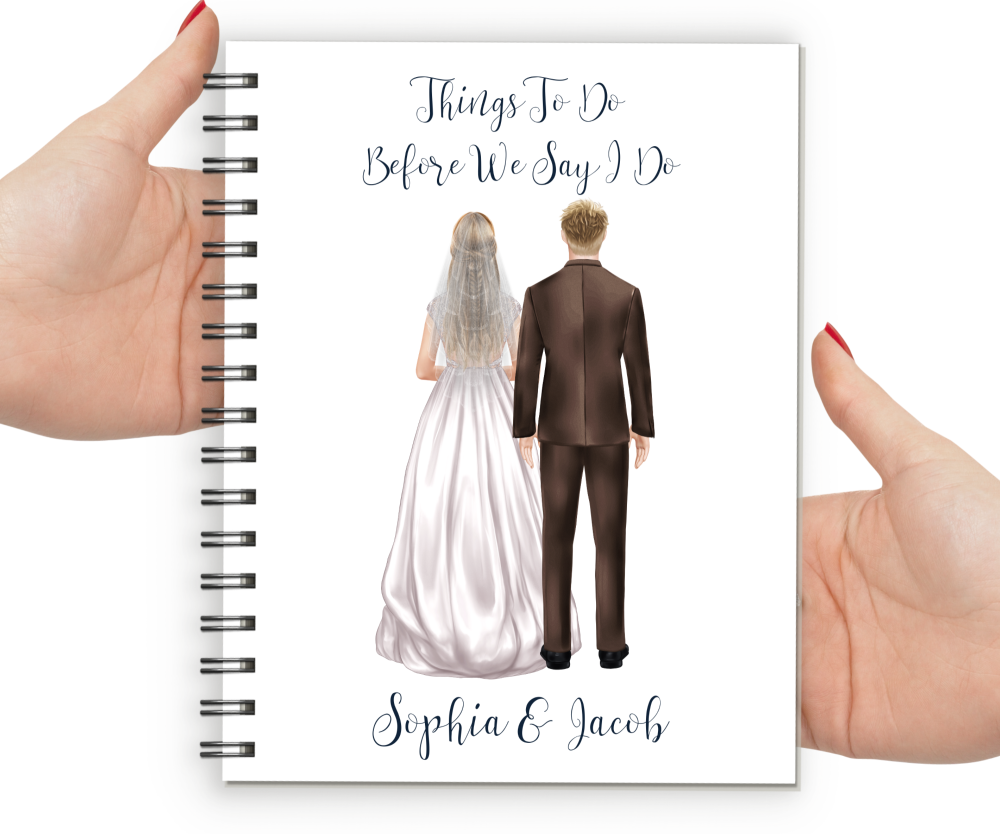 bride notebook personalised wedding planner
