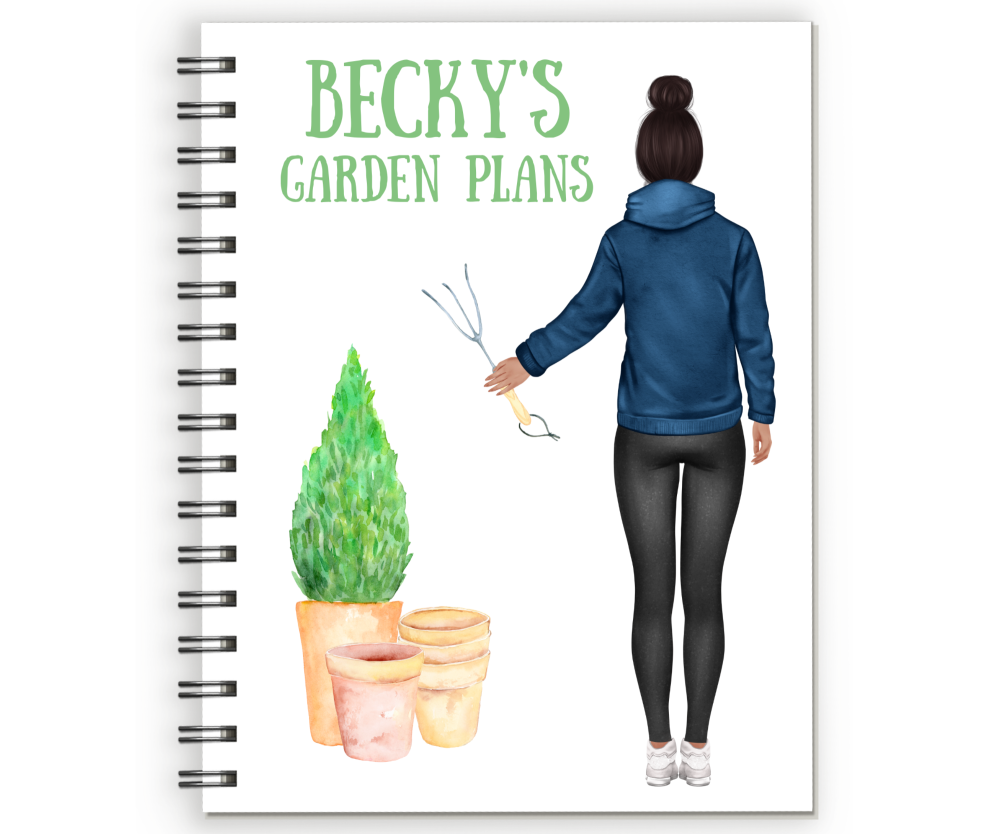 Notebook Gardening Lady