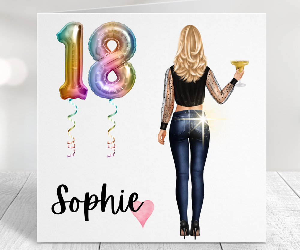 18th birthday card female