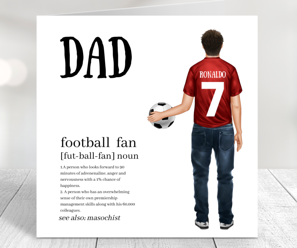 dad football card