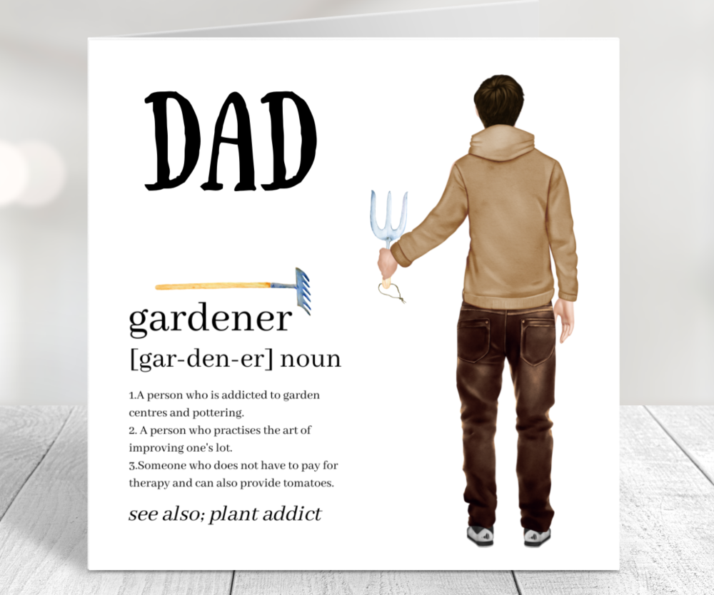 dad gardening card