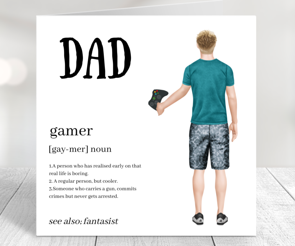 dad gamer card