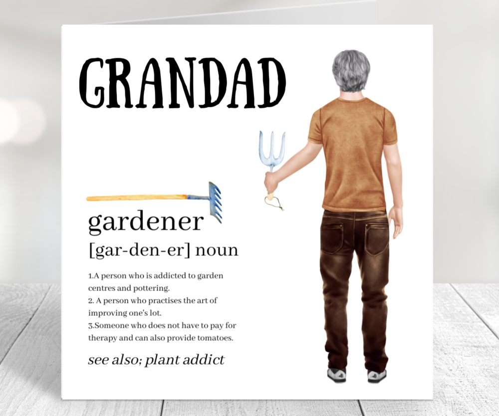 grandad gardening card