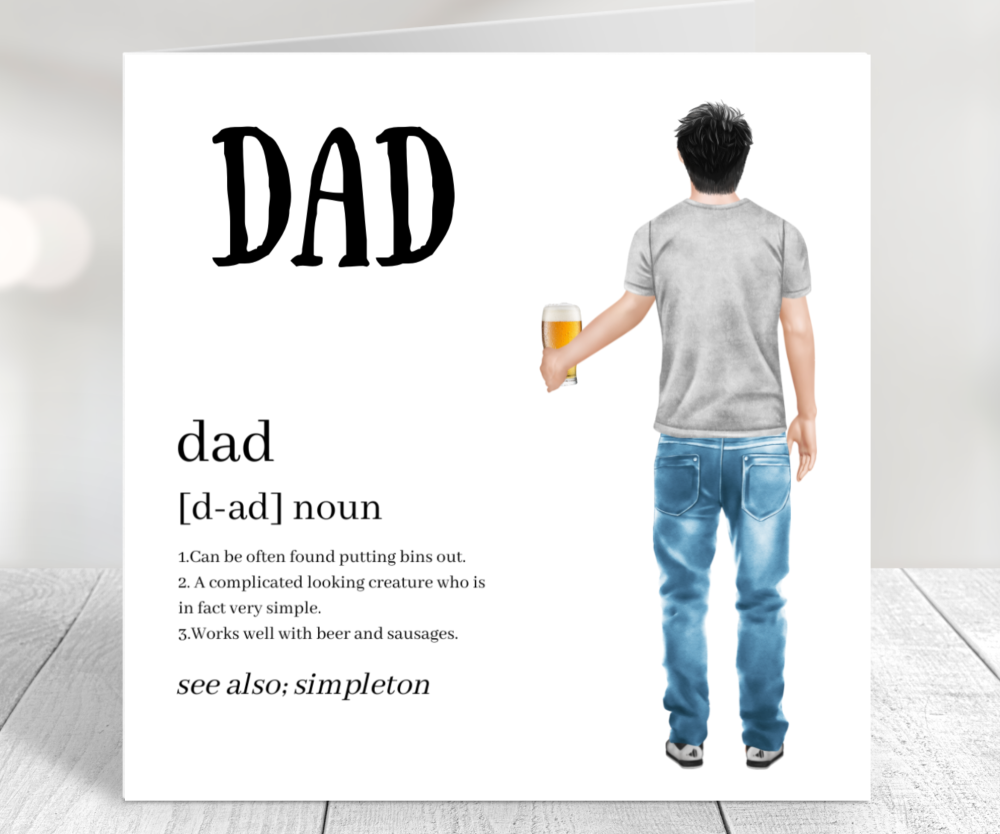 dad beer card