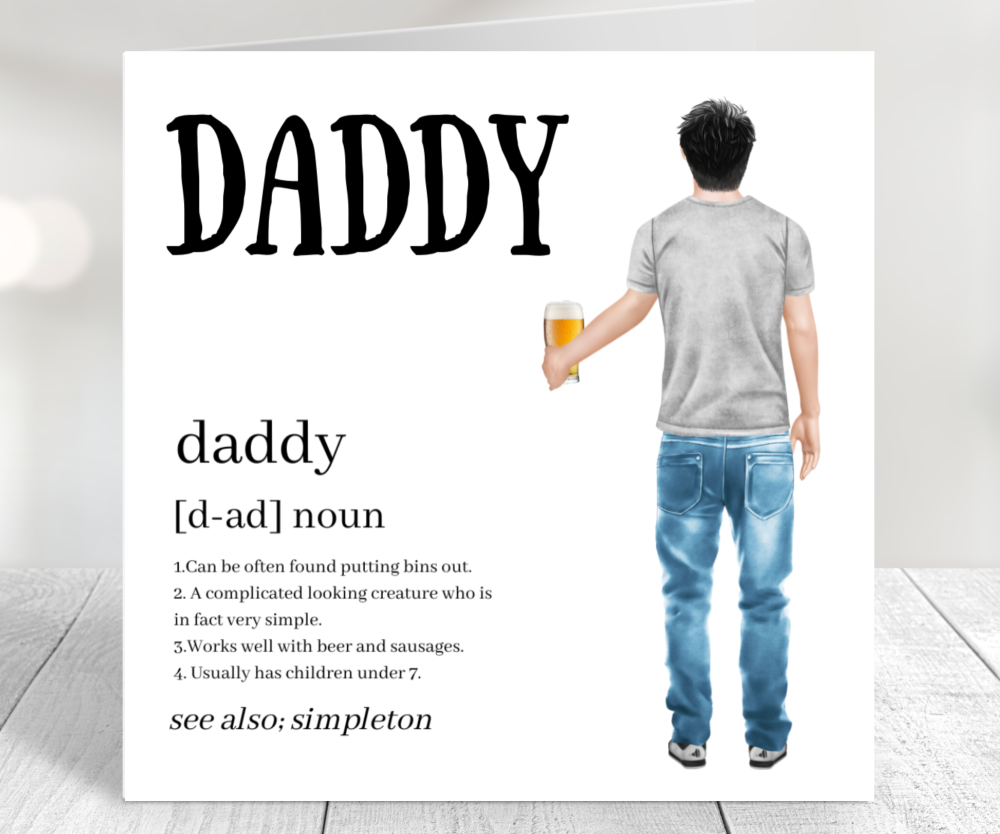 funny daddy card