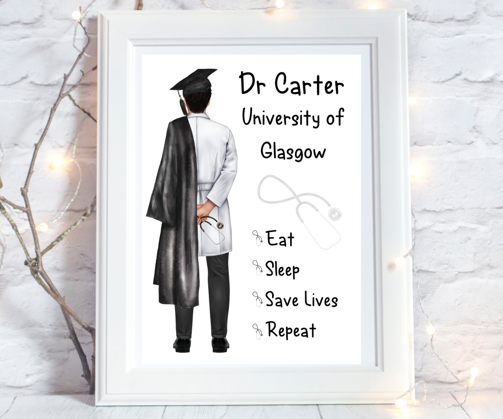Doctor Graduation Gifts Graduation Gifts for | Personalised Print