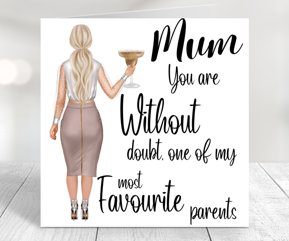 Funny card for mum birthday mothers day