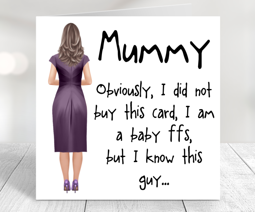 funny card for mummy birthday mothers day