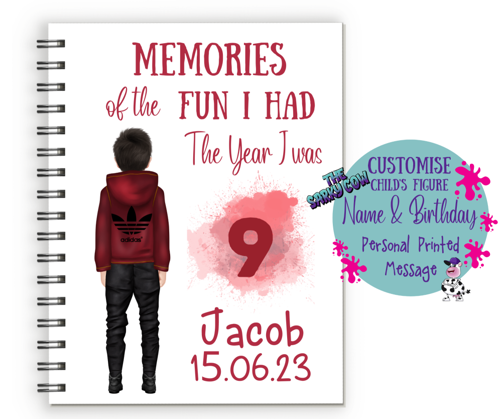 9th Birthday Boy Notebook