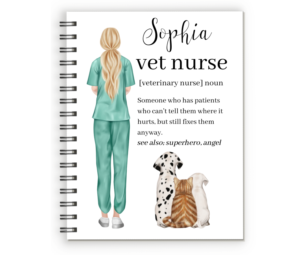 Vet Nurse Gift Notebook