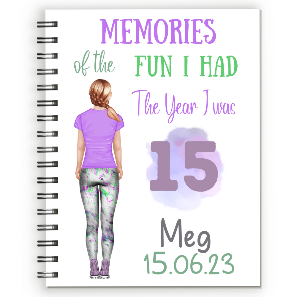 15th Birthday Girl Notebook