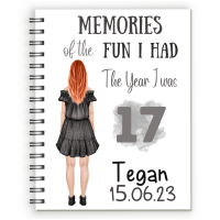 17th Birthday Girl Notebook