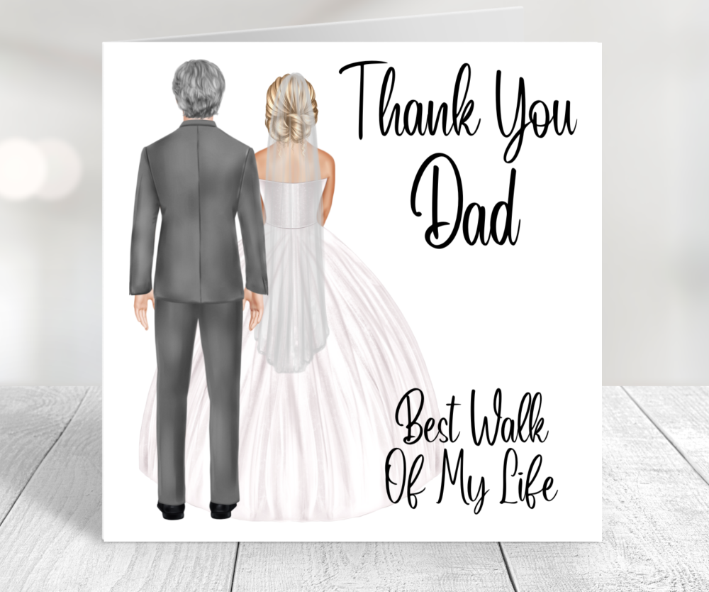 thank you father of the bride card
