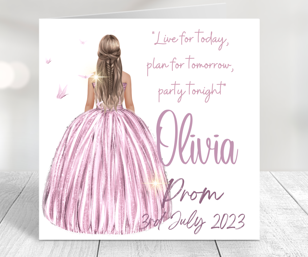 Prom Card for Daughter 2
