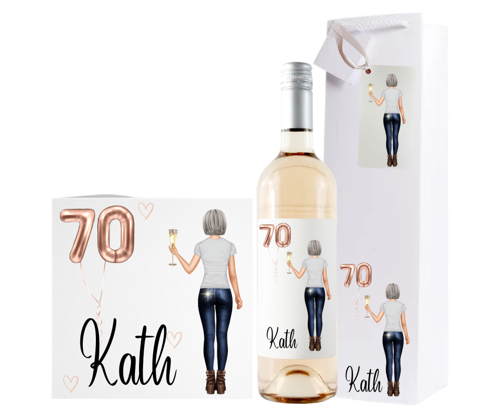 70th Birthday Card for Her