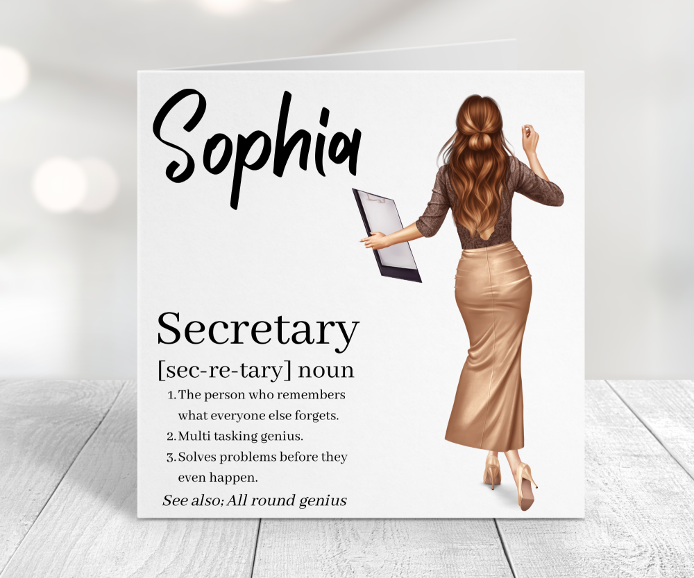 Secretary Card
