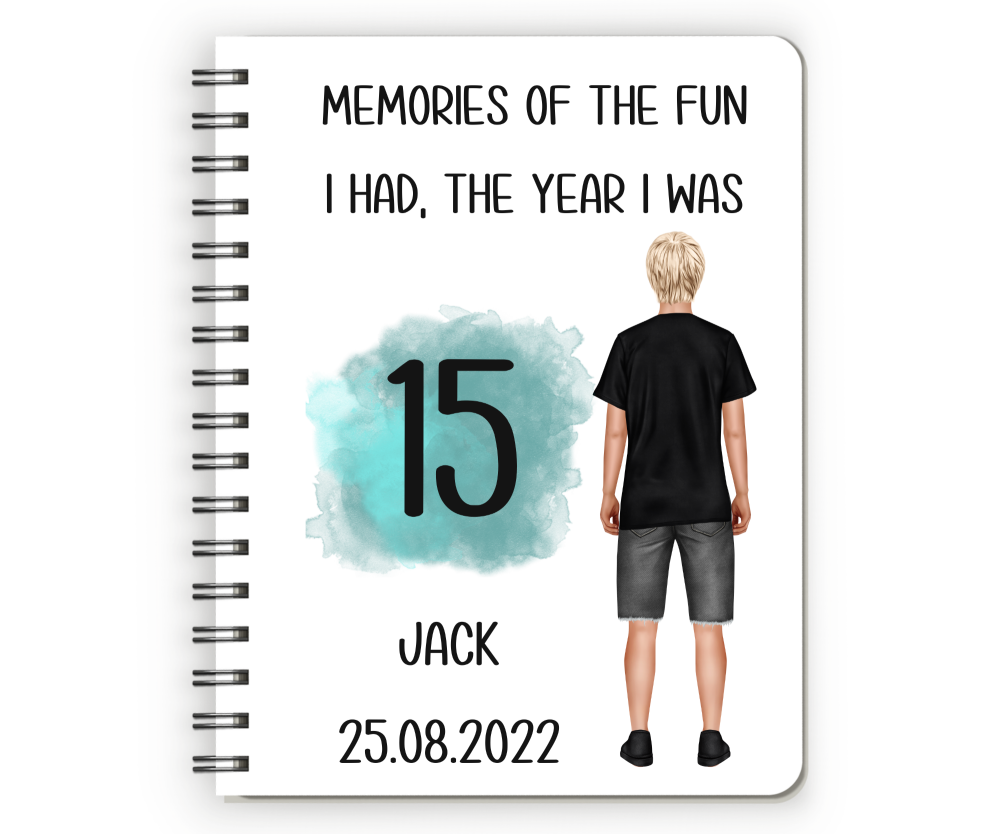 15th Birthday Boy Notebook