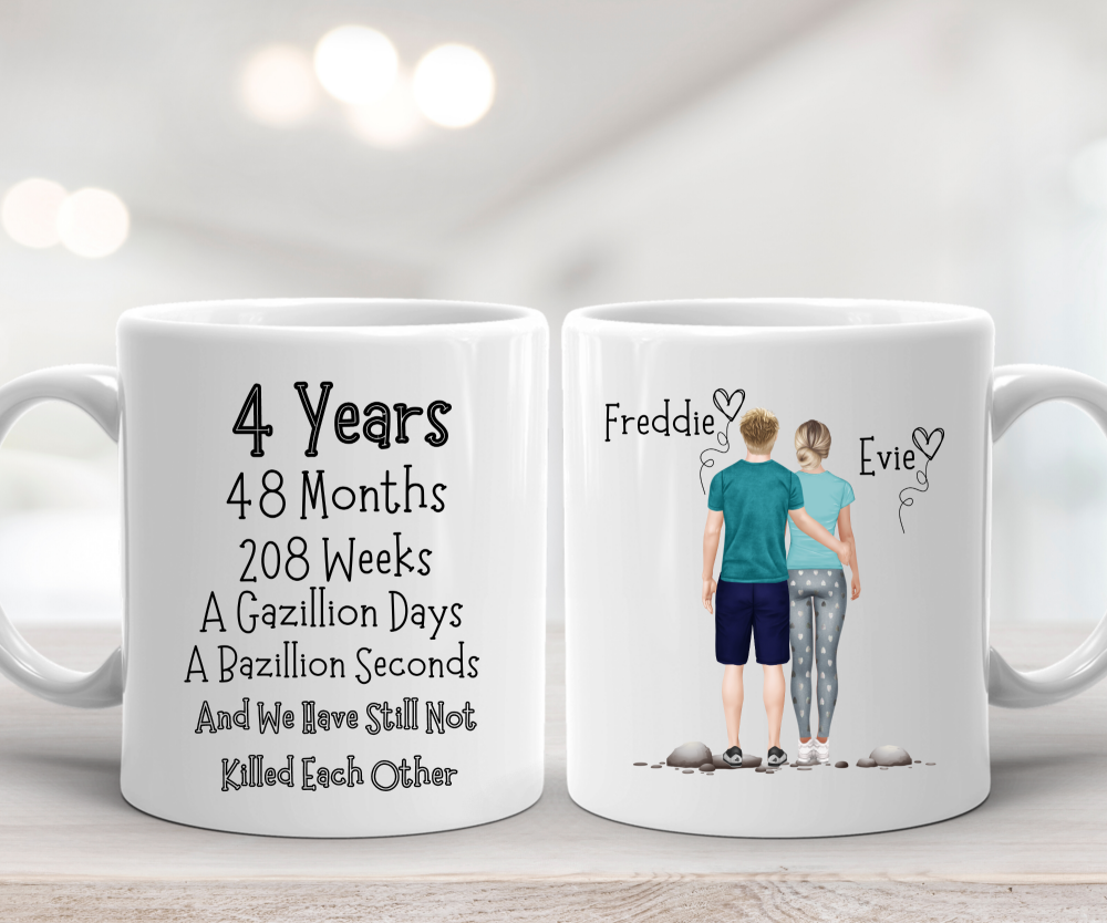 4th  Year Anniversary Present - Mug
