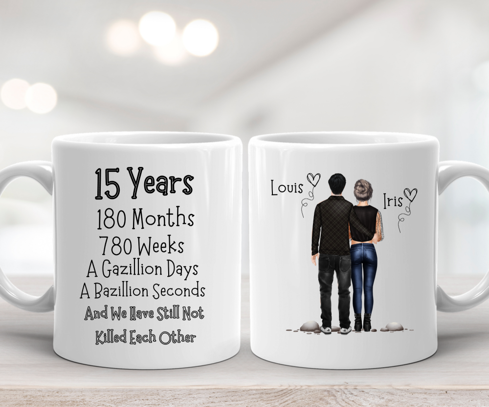 15th  Year Anniversary Present - Mug