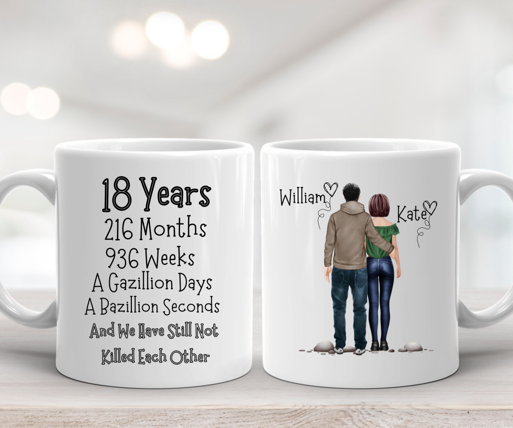18th  Year Anniversary Present - Mug