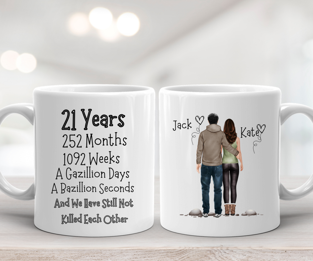 21st  Year Anniversary Present - Mug