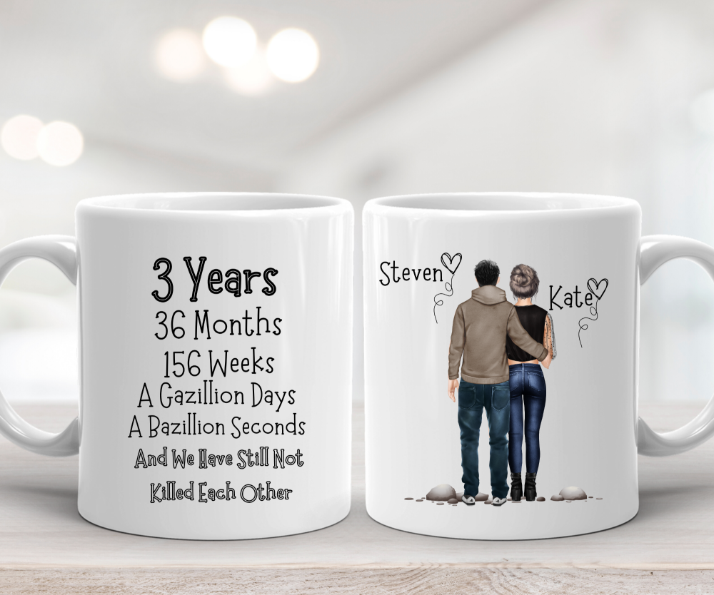 3rd  Year Anniversary Present - Mug